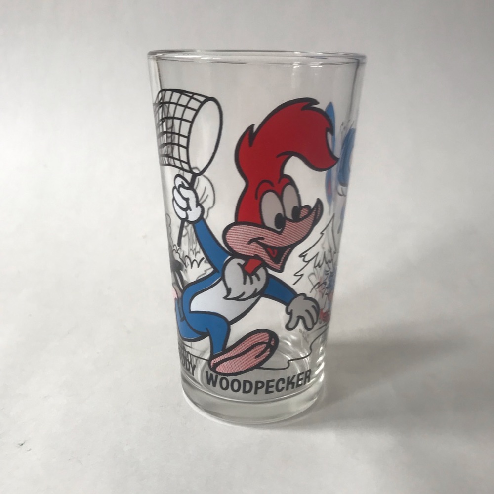 Vintage Pepsi collectable glass cup woodpecker